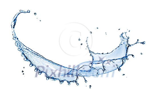 water splash isolated on white background water splash isolated on white background