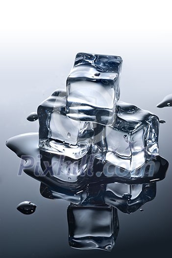 ice cubes with water drops ice cubes with water drops