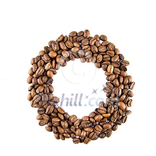 coffee letter isolated on white coffee letter isolated on white