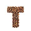 coffee letter isolated on white