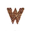 coffee letter isolated on white