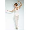 Ballet dancer. Train in the studio. Workout.