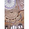 beautiful old mosque  at istambul on sunset 