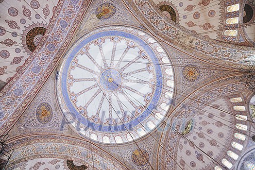 beautiful old mosque at istambul on sunset beautiful old mosque at istambul on sunset