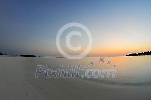 tropical water home villas resort on Maldives island at summer vacation tropical water home villas resort on Maldives island at summer vacation