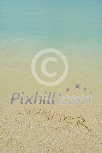 tropical beach nature landscape scene with white sand at summer tropical beach nature landscape scene with white sand at summer