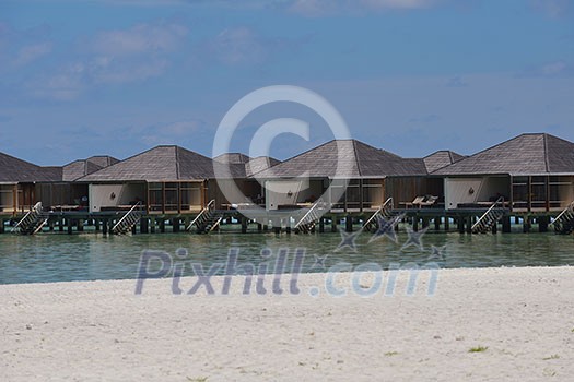 tropical beach with white sand at summer tropical beach with white sand at summer