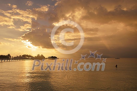 tropical beach nature landscape scene with white sand at summer tropical beach nature landscape scene with white sand at summer