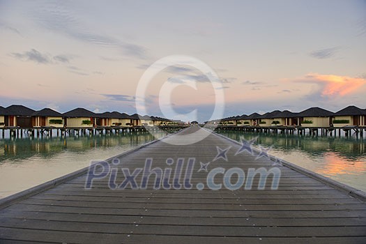 tropical water home villas resort on Maldives island at summer vacation tropical water home villas resort on Maldives island at summer vacation