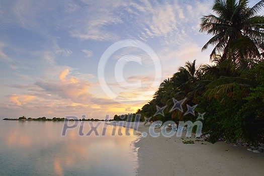 tropical beach nature landscape scene with white sand at summer tropical beach nature landscape scene with white sand at summer