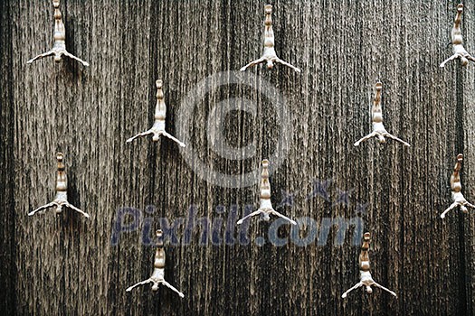 waterfall wit abstract people figures art waterfall wit abstract people figures art