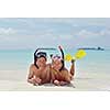 happy young romantic couple in love have fun running and relaxing on beautiful beach