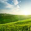 landscape on sunset