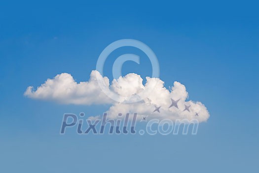 puffy cloud on blue sky puffy cloud on blue sky