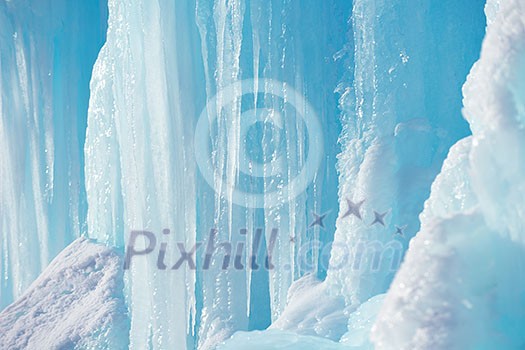 ice and snow at winter nature background ice and snow at winter nature background