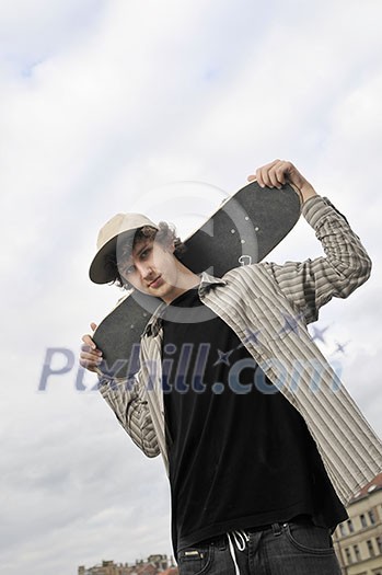 skate boarder portrait skate boarder portrait