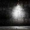 Background image of dark wall with lamp above