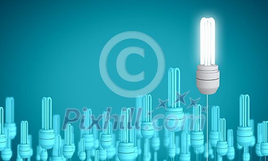 Conceptual image of electrical hanging bulbs. Idea concept Conceptual image of electrical hanging bulbs. Idea concept