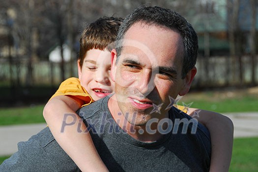 Portrait of father and son Portrait of father and son