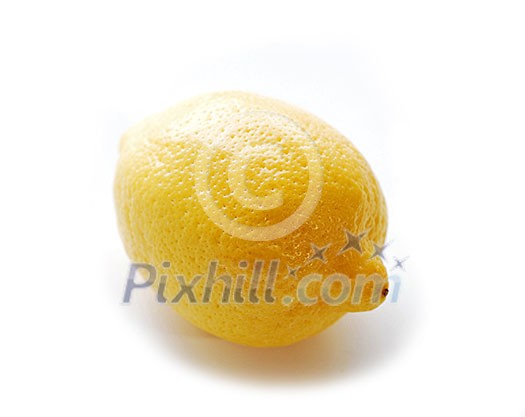 Whole lemon on white background Whole lemon on white background