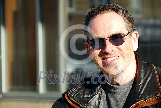 Smiling man in sunglasses Smiling man in sunglasses