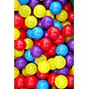 Background of colorful plastic balls at indoor playground