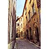 Narrow medieval street in town of Perigueux, Perigord, France
