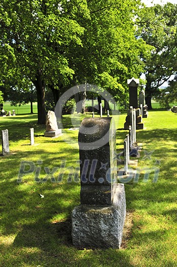 Tombstones at the old cemetery in Ontario, Canada Tombstones at the old cemetery in Ontario, Canada