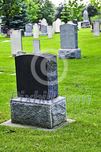 Tombstones at the old cemetery in Ontario, Canada Tombstones at the old cemetery in Ontario, Canada