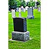 Tombstones at the old cemetery in Ontario, Canada