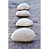 Small stones on a surface of big rock