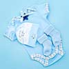 Blue infant boy clothing for baby shower