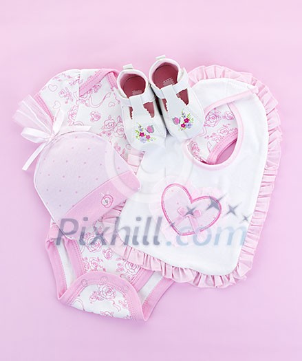 Pink infant girl clothing for baby shower Pink infant girl clothing for baby shower