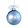 Blue Christmas decoration hanging isolated on white