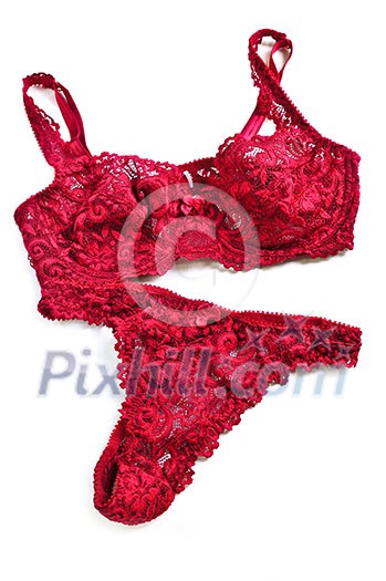 Sexy lace lingerie isolated on white background Sexy lace lingerie isolated on white background