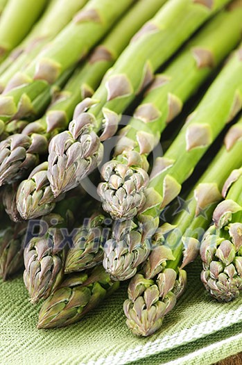 Close up of fresh green organic asparagus Close up of fresh green organic asparagus