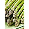 Close up of fresh green organic asparagus