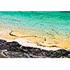 Rock and clear water at shore of Georgian Bay Ontario