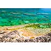 Rock and clear water at shore of Georgian Bay Ontario