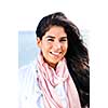 Portrait of beautiful smiling native american girl