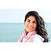 Portrait of beautiful smiling native american girl