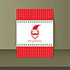 vector merry christmas vintage card design 