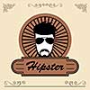 vector character cartoon hipster style  