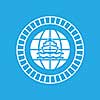vector ship and globe logo design 