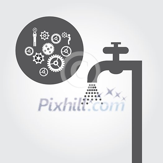 repair plumbing symbol on gray background repair plumbing symbol on gray background
