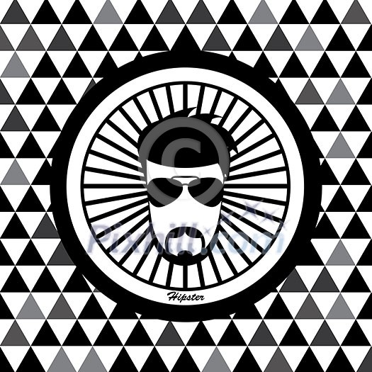 vector character cartoon hipster style vector character cartoon hipster style