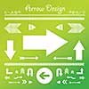 vector arrow sign icon set 