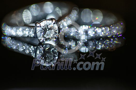 Two splendid wedding rings on a wedding day. Two splendid wedding rings on a wedding day.