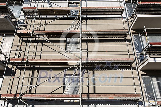 Residential building construction site Residential building construction site