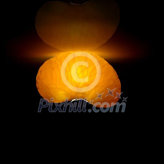 Tangerine on black Tangerine on black